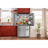 Kitchenaid 36" 26 Cu. Ft. French Door Refrigerator w/ Water & Ice Dispenser (KRMF536RPS) - Stainless