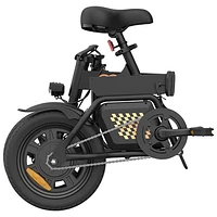 Gyrocopters Rizz B20 Foldable Electric City Bike (350W Motor / Up to 55km Battery Range / 25 km/h Top Speed) - Black