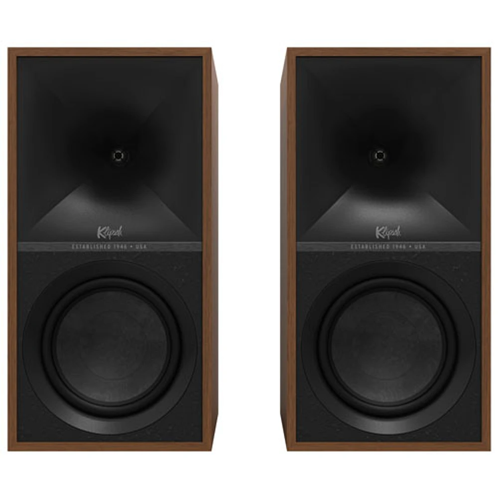 Klipsch The Seven 200-Watt Bookshelf Speaker - Pair - Walnut