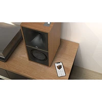 Klipsch The Seven 200-Watt Bookshelf Speaker - Pair - Walnut