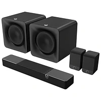 Klipsch Flexus Surround 100 50-Watt Bookshelf Speaker - Pair - Ebony Vinyl