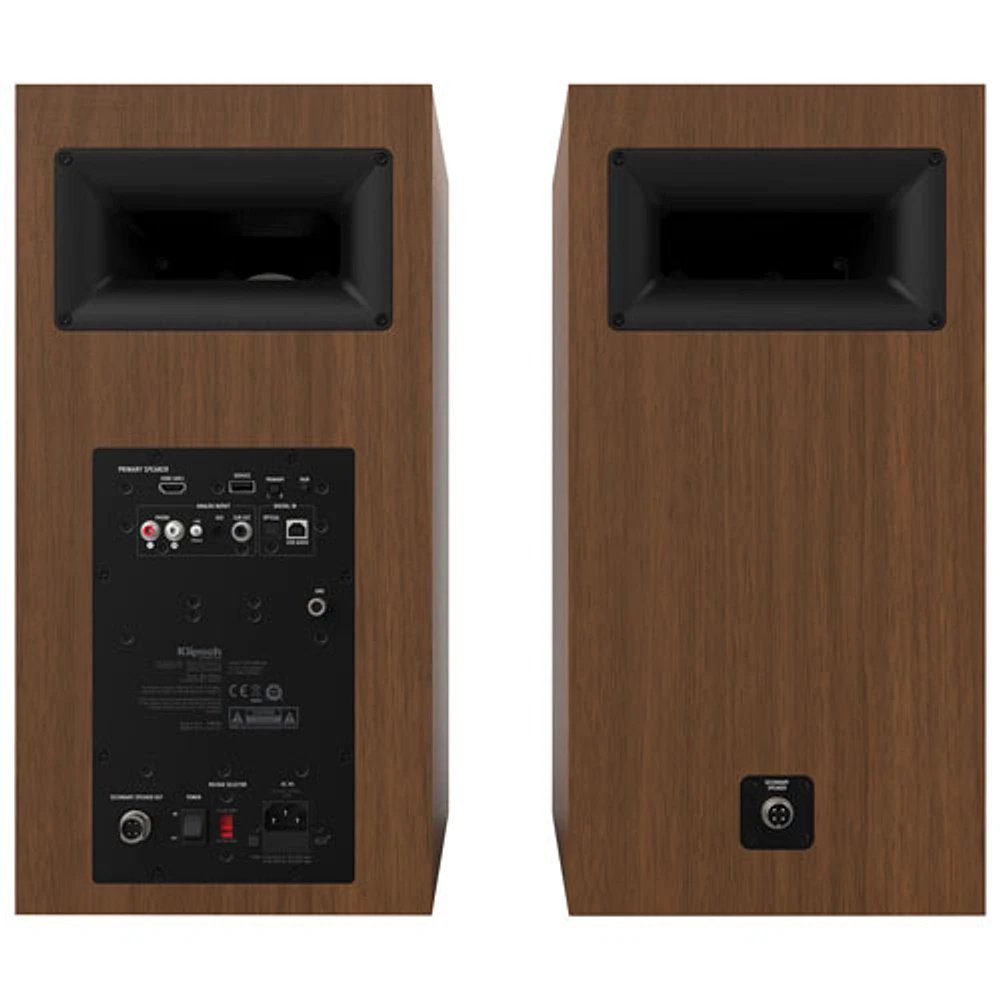 Klipsch The Nines 240-Watt Bookshelf Speaker - Pair - Walnut