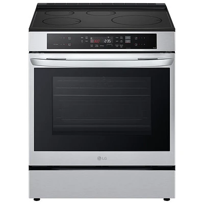 LG 30" 6.3 Cu Ft True Convection Slide-In Smart Induction Air Fry Range (LSIL63332FE) - Stainless Steel