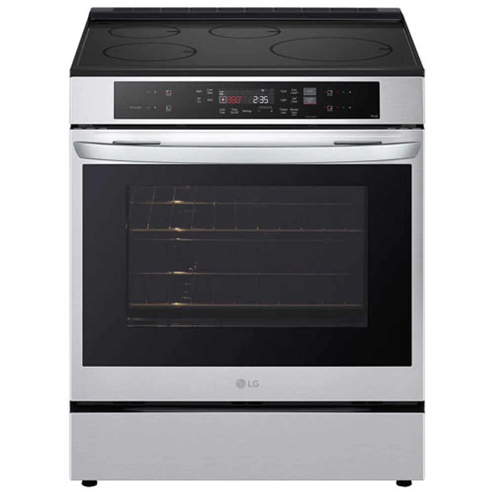 LG 30" 6.3 Cu Ft True Convection Slide-In Smart Induction Air Fry Range (LSIL63332FE) - Stainless Steel