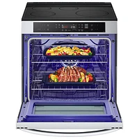 LG 30" 6.3 Cu Ft True Convection Slide-In Smart Induction Air Fry Range (LSIL63332FE) - Stainless Steel