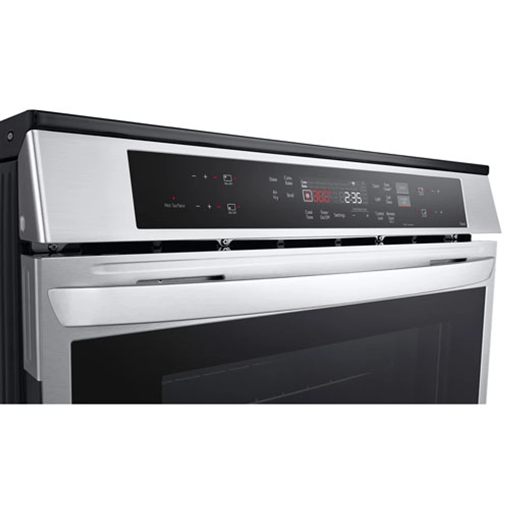 LG 30" 6.3 Cu Ft True Convection Slide-In Smart Induction Air Fry Range (LSIL63332FE) - Stainless Steel