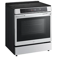 LG 30" 6.3 Cu Ft True Convection Slide-In Smart Induction Air Fry Range (LSIL63332FE) - Stainless Steel