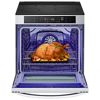 LG 30" 6.3 Cu Ft True Convection Slide-In Smart Induction Air Fry Range (LSIL63332FE) - Stainless Steel