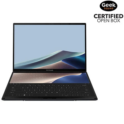 Boîte ouverte - Portable tactile DELO 14 po Zenbook Duo d'ASUS (EVO Ultra 9-185H d'Intel/RAM 32 Go/SSD 1 To)