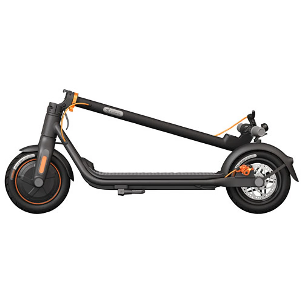 Boîte ouverte - Trottinette électrique Ninebot KickScooter F40 de Segway (moteur 350 W/autonomie 30 km/vitesse maximale 30 km/h) - Gris foncé