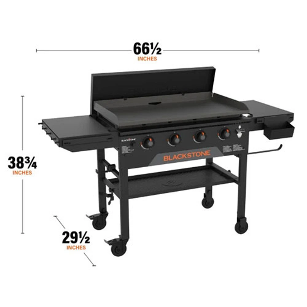 Blackstone Omnivore 2212 38000 BTU Propane Griddle Cooking Station with Hard Cover