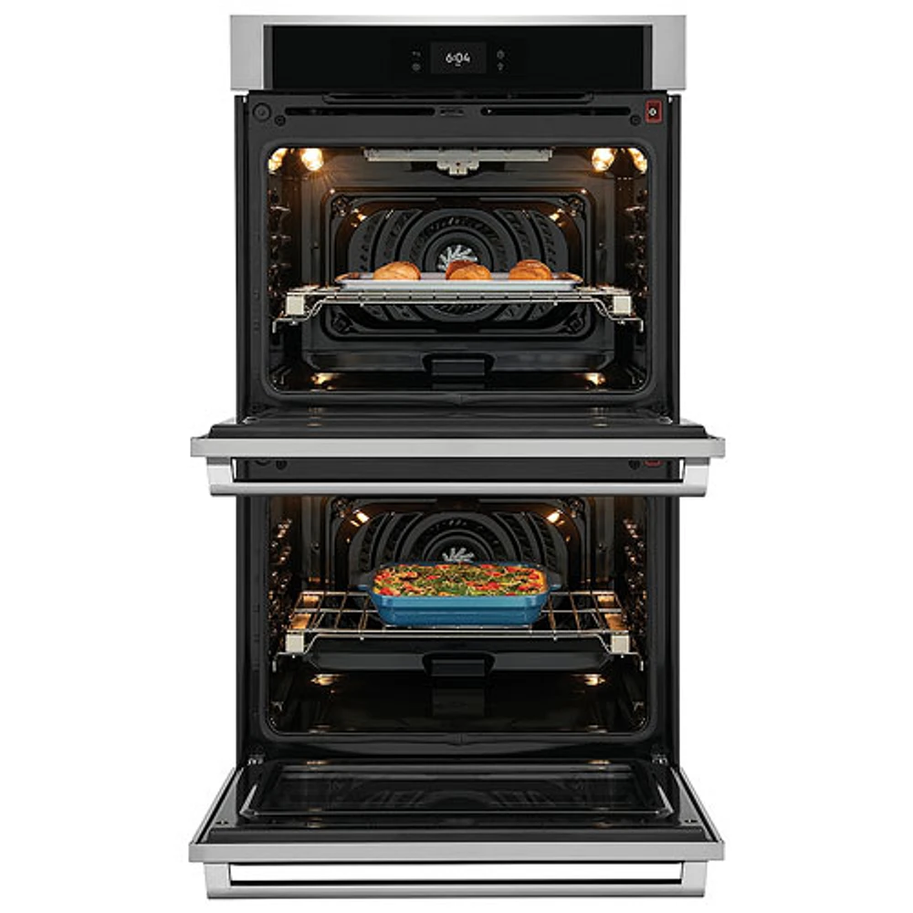 Electrolux 30" 5.3 Cu. Ft. Double Steam Electric Wall Oven (ECWD3012AS) - Stainless Steel