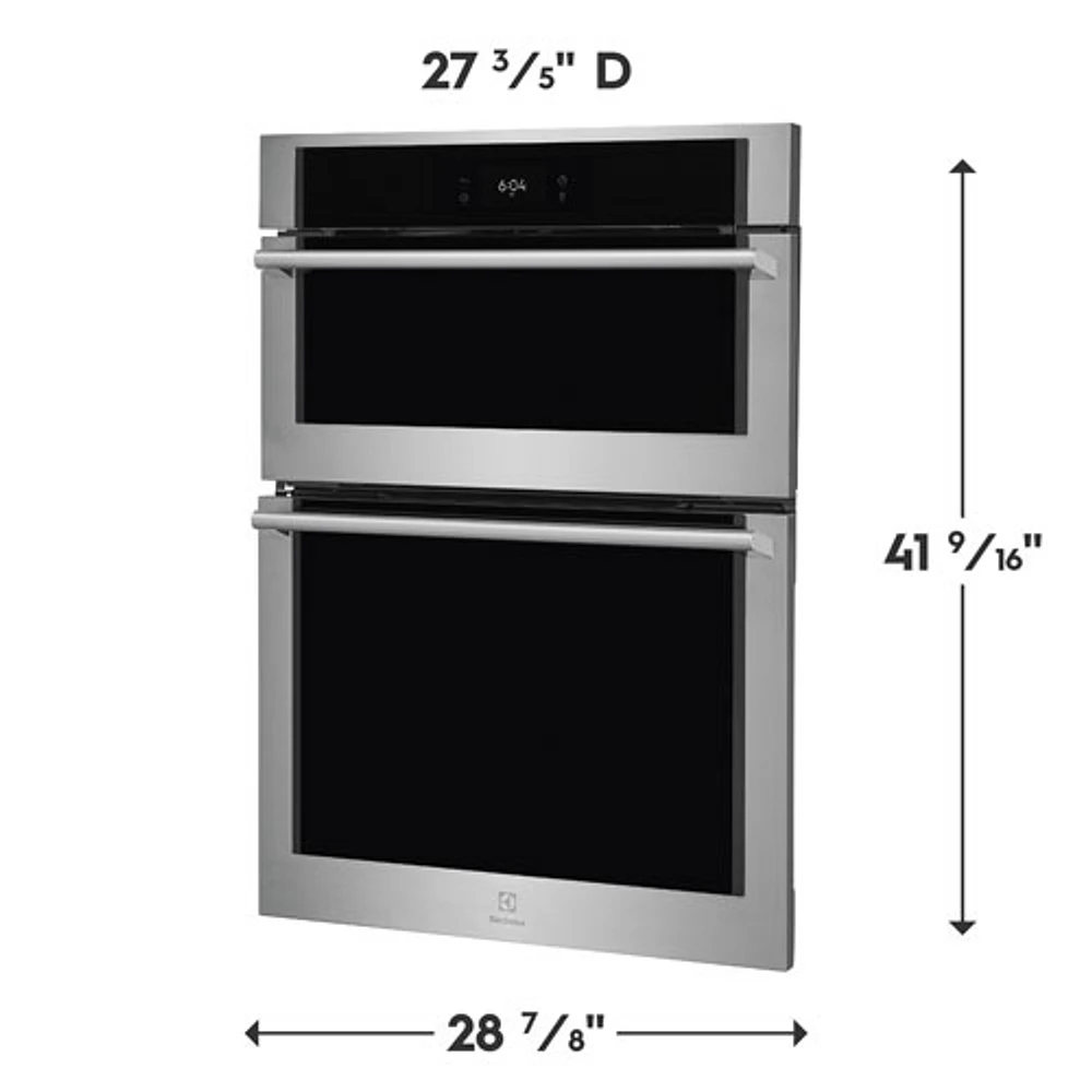 Electrolux 30" 5.3 Cu. Ft. Double Steam Electric Wall Oven (ECWM3012AS) - Stainless Steel