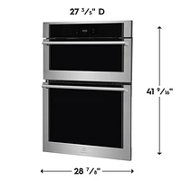 Electrolux 30" 5.3 Cu. Ft. Double Steam Electric Wall Oven (ECWM3012AS) - Stainless Steel