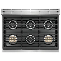 Surface de cuisson au gaz à 6 brûleurs de 36 po d'Electrolux (ECCG3672AS) - Acier inoxydable