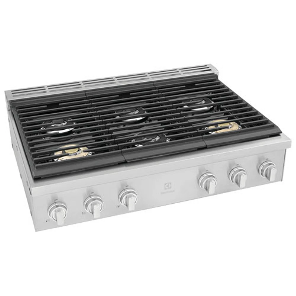 Electrolux 36" 6-Burner Gas Cooktop (ECCG3672AS) - Stainless Steel