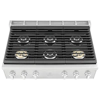 Electrolux 36" 6-Burner Gas Cooktop (ECCG3672AS) - Stainless Steel