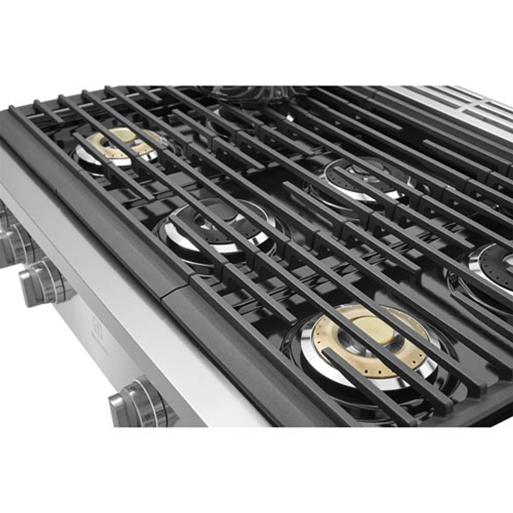 Surface de cuisson au gaz à 6 brûleurs de 36 po d'Electrolux (ECCG3672AS) - Acier inoxydable