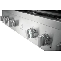 Surface de cuisson au gaz à 6 brûleurs de 36 po d'Electrolux (ECCG3672AS) - Acier inoxydable