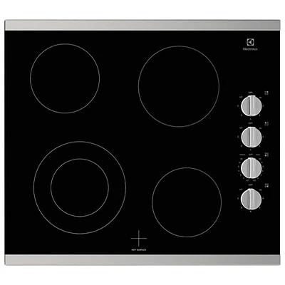 Surface de cuisson électrique de 24 po à 4 éléments d'Electrolux (ECCE242CAS) - Acier inoxydable