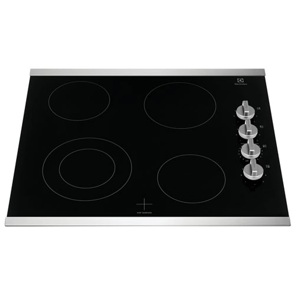 Surface de cuisson électrique de 24 po à 4 éléments d'Electrolux (ECCE242CAS) - Acier inoxydable