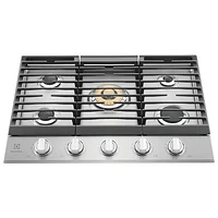 Electrolux 30" 5-Burner Gas Cooktop (ECCG3068AS) - Stainless Steel