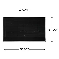 Surface de cuisson à induction 5 éléments 36 po d'Electrolux (ECCI3668AS) - Acier inoxydable