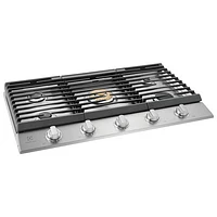 Surface de cuisson au gaz à 5 brûleurs de 36 po d'Electrolux (ECCG3668AS) - Acier inoxydable