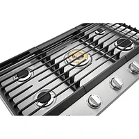 Electrolux 36" 5-Burner Gas Cooktop (ECCG3668AS) - Stainless Steel