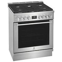 Electrolux 30" 4.5 Cu. Ft. True Convection 5-Burner Freestanding Gas Range (ECFG3068AS) - Stainless Steel