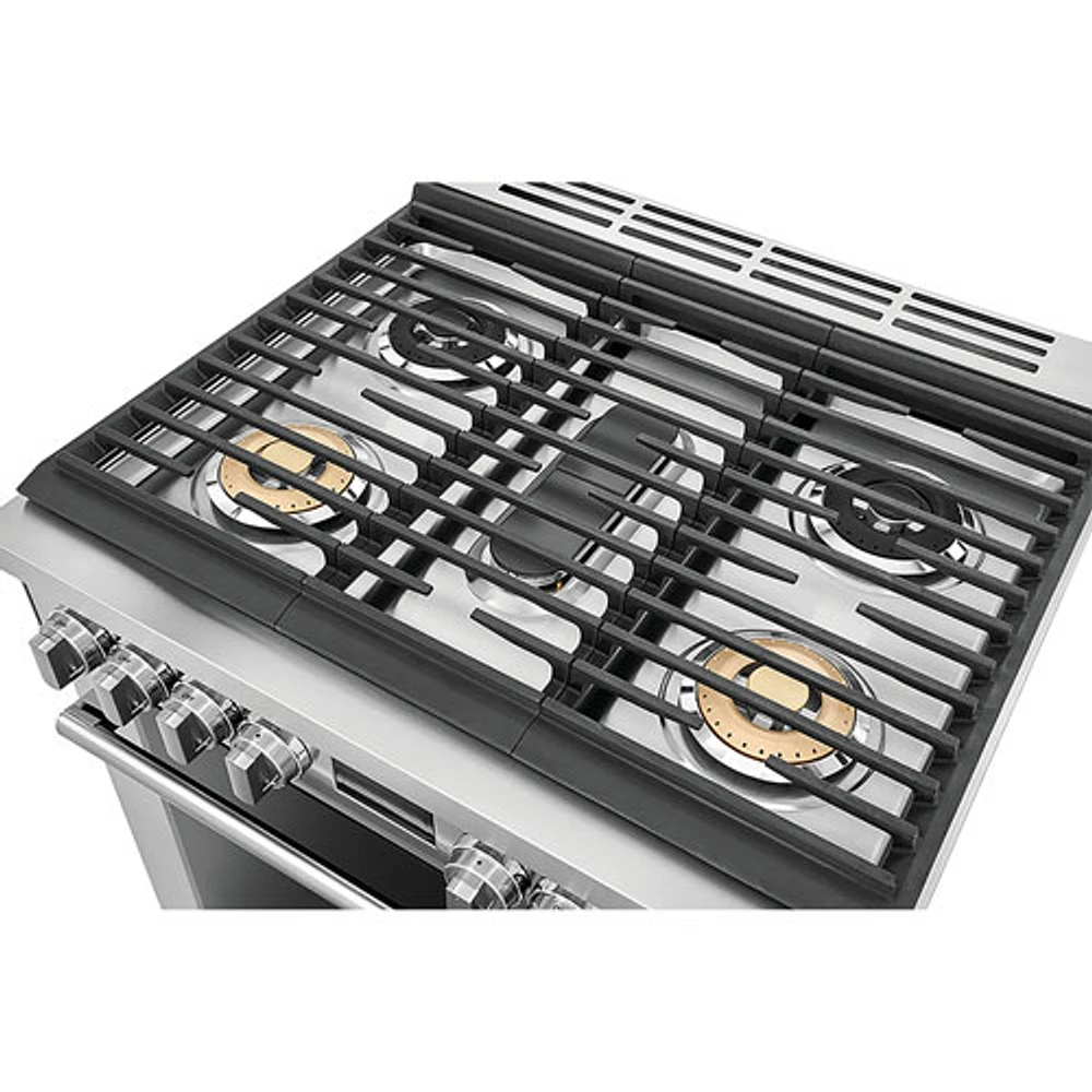 Electrolux 30" 4.5 Cu. Ft. True Convection 5-Burner Freestanding Gas Range (ECFG3068AS) - Stainless Steel