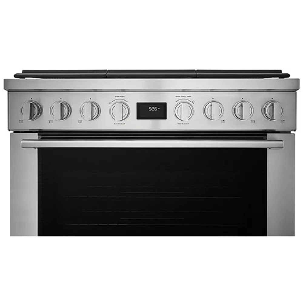 Electrolux 36" 4.4 Cu. Ft. True Convection 6-Burner Freestanding Gas Range (ECFG3668AS) - Stainless Steel