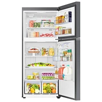 Réfrigérateur à congélateur supérieur 30 po de Samsung avec mode AI Energy (RT18DG6500SRAC) - Inox