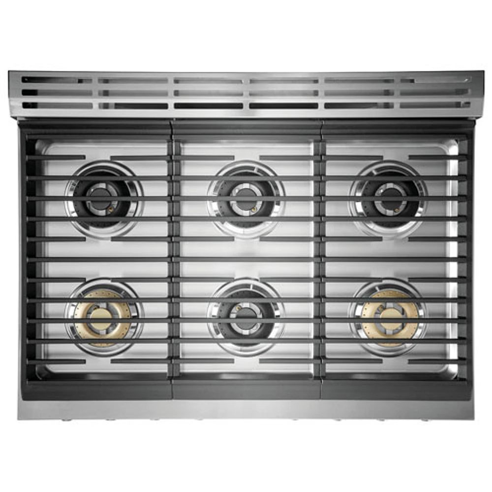 Electrolux 36" 4.4 Cu. Ft. Free-Standing True Convection Dual-Fuel Range (ECFD3668AS) - Stainless