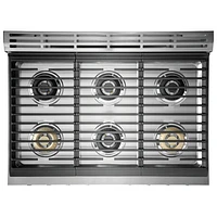 Electrolux 36" 4.4 Cu. Ft. Free-Standing True Convection Dual-Fuel Range (ECFD3668AS) - Stainless