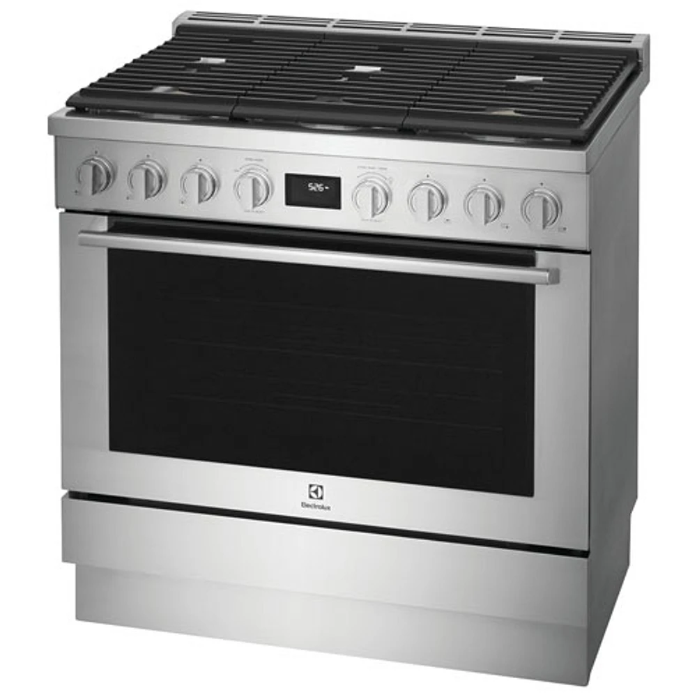 Electrolux 36" 4.4 Cu. Ft. Free-Standing True Convection Dual-Fuel Range (ECFD3668AS) - Stainless