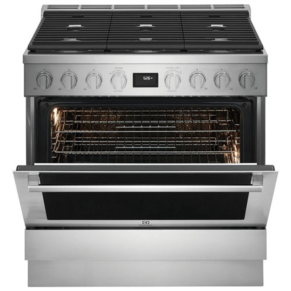 Electrolux 36" 4.4 Cu. Ft. Free-Standing True Convection Dual-Fuel Range (ECFD3668AS) - Stainless