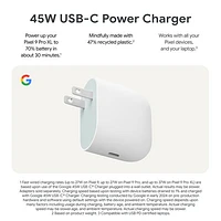 Google 45W Fast-Charging USB-C Wall Charger