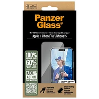 Protecteur d'écran en verre ultralarge de PanzerGlass pour iPhone 16