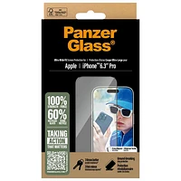 Protecteur d'écran en verre ultralarge de PanzerGlass pour iPhone 16 Pro