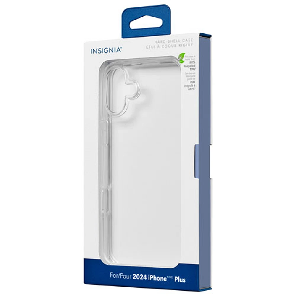 Étui rigide ajusté d'Insignia pour iPhone 16 Plus - Transparent - Exclusivité de Best Buy