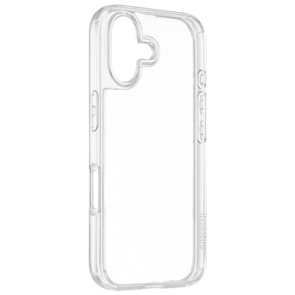 Étui rigide ajusté d'Insignia pour iPhone 16 - Transparent - Exclusivité de Best Buy