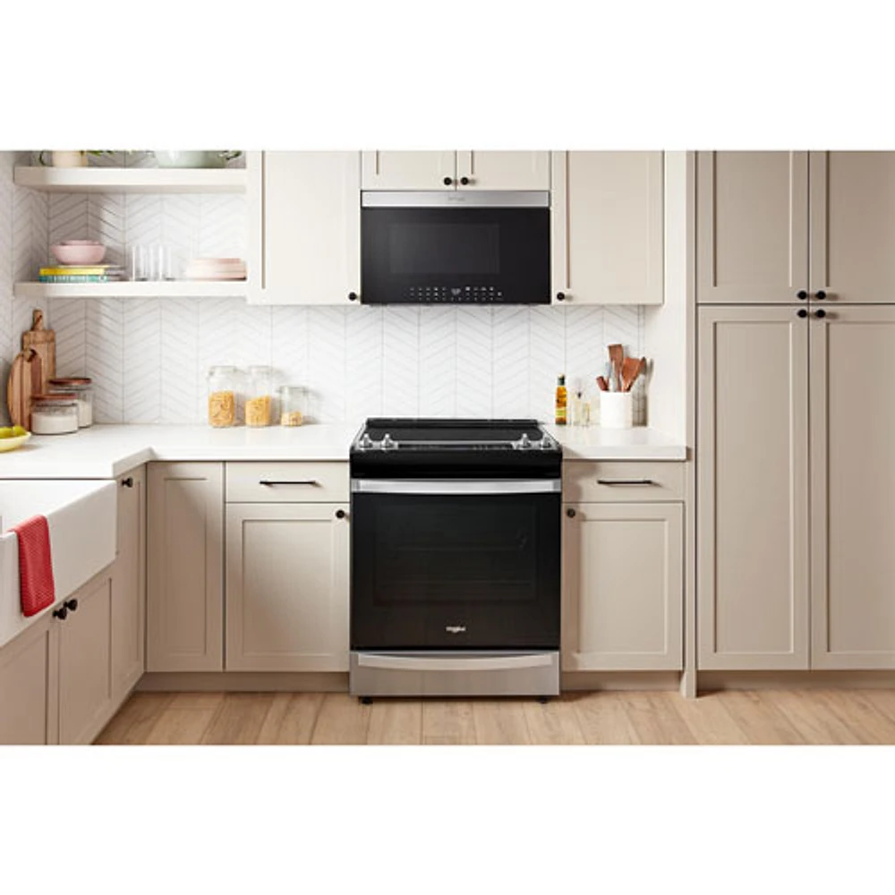 Whirlpool Over-The-Range Microwave with Air Fryer - 1.1 Cu. Ft. - Stainless Steel