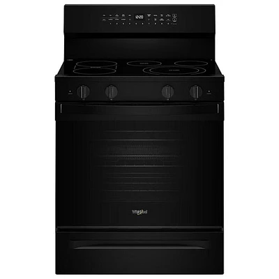 Whirlpool 30" 5.3 Cu. Ft. True Convection 5-Element Freestanding Electric Range (YWFES7530RB) - Black