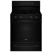 Whirlpool 30" 5.3 Cu. Ft. True Convection 5-Element Freestanding Electric Range (YWFES7530RB) - Black