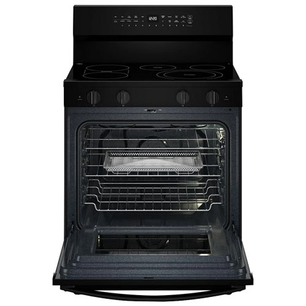 Whirlpool 30" 5.3 Cu. Ft. True Convection 5-Element Freestanding Electric Range (YWFES7530RB) - Black