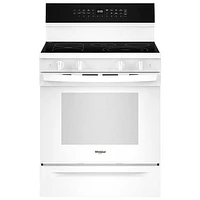 Whirlpool 30" 5.3 Cu. Ft. True Convection 5-Element Freestanding Electric Range (YWFES7530RW) - White