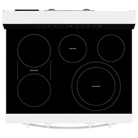 Whirlpool 30" 5.3 Cu. Ft. True Convection 5-Element Freestanding Electric Range (YWFES7530RW) - White