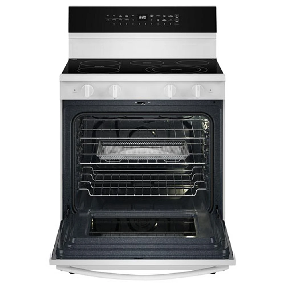 Whirlpool 30" 5.3 Cu. Ft. True Convection 5-Element Freestanding Electric Range (YWFES7530RW) - White