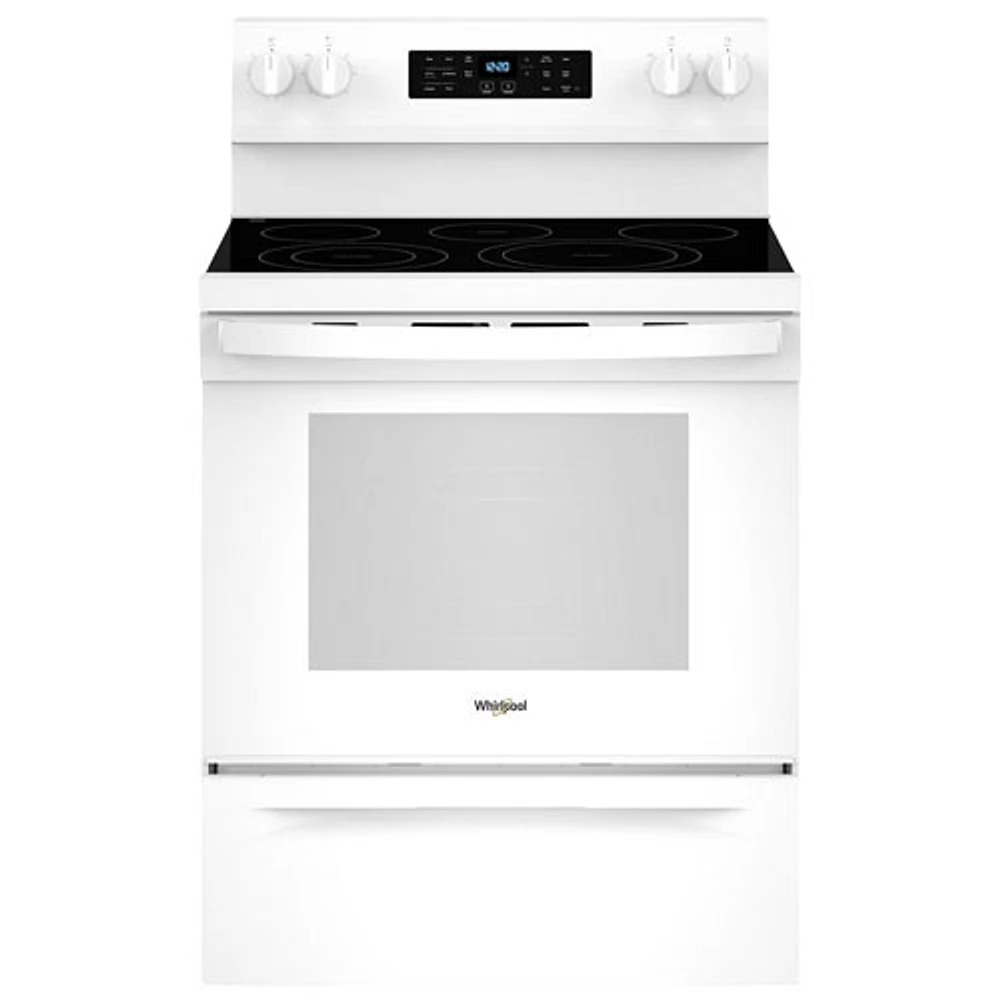 Whirlpool 30" 5.3 Cu. Ft. Fan Convection Freestanding Electric Air Fry Range (YWFES5030RW) - White